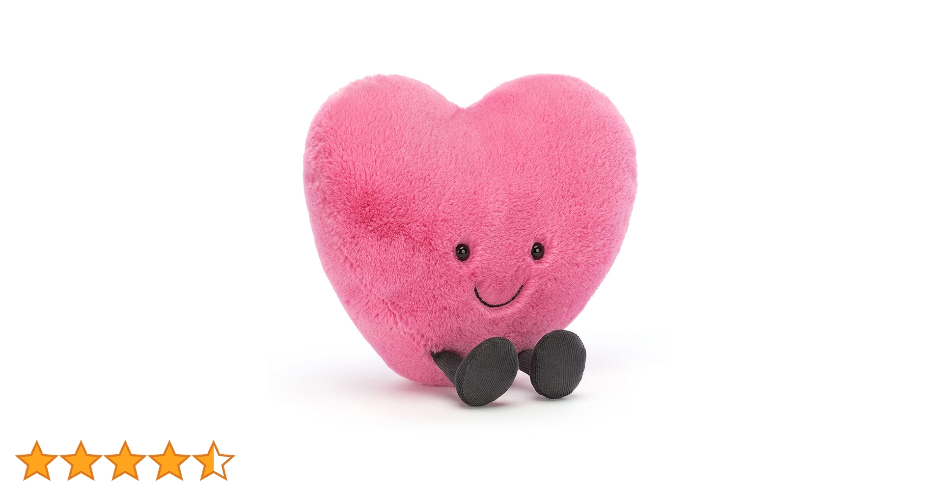 Amazon.co.jp: Jellycat Amuseables ピンクハートぬいぐるみ